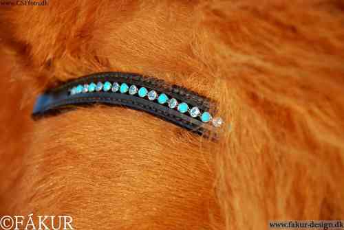 Nordic Horse Trense Han.  mit blau-opaken Steinchen
