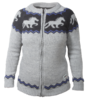 Karlslund Wool Sweater mit Pferden